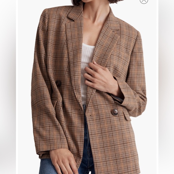 Madewell Caldwell Double Breasted Jacket NWT 2X - Picture 1 of 10